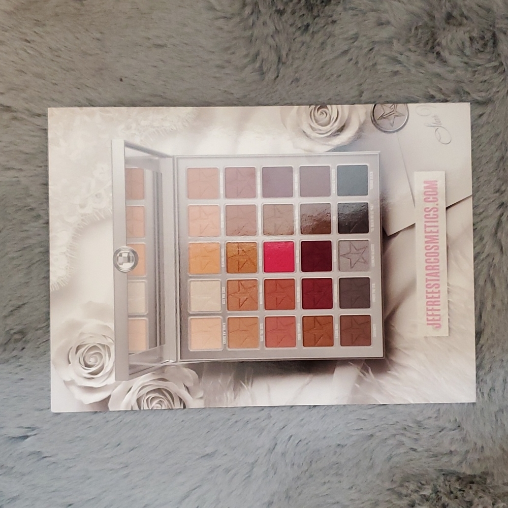 Jeffree Star wedding palette postcard